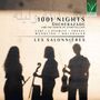 "1001 Nights: Sheherazade and the Power of Storytelling. Les Salonnières. Schatten dreier Musiker mit Instrumenten.", CD