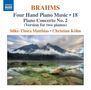 Johannes Brahms: Klaviermusik zu 4 Händen Vol.18, CD, CD