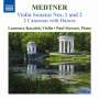 Nikolai Medtner (1880-1951): Sonaten für Violine & Klavier Nr.1 & 2, CD