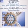 Serge Tanejew (1856-1915): Konzertsuite op.28 für Violine & Orchester, CD