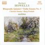 Herbert Howells (1892-1983): Rhapsodisches Quintett für Klarinette & Streichquartett, CD