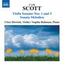 Cyril Scott (1879-1970): Sonaten für Violine & Klavier Nr.1 & 3, CD