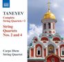 Serge Tanejew: Sämtliche Streichquartette Vol.2, CD