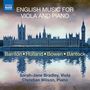 Sarah-Jane Bradley & Christian Wilson - English Music For Viola and Piano, CD