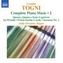 Camillo Togni (1922-1993): Sämtliche Klavierwerke Vol.2, CD