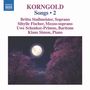 Erich Wolfgang Korngold (1897-1957): Lieder Vol.2, CD