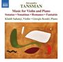 Alexandre Tansman: Kammermusik für Violine & Klavier, CD