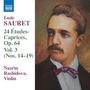 Emile Sauret: 24 Etudes-Caprices op.64 Vol.3, CD