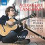 Alexandre Tansman: Sämtliche Gitarrenwerke Vol.1, CD