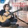 Alexandre Tansman (1897-1986): Sämtliche Gitarrenwerke Vol.1, CD