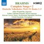 Johannes Brahms: Sämtliche Lieder Vol.2 (Naxos-Edition), CD
