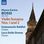 Marco Enrico Bossi (1861-1925): Violinsonaten Nr.1 & 2, CD