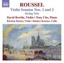 Albert Roussel (1869-1937): Sonaten für Violine & Klavier Nr.1 & 2, CD