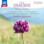 "Felix Draeseke: Piano Works, Sonata quasi Fantasia, Two Piano Pieces", davor violette Blume auf Wiese., CD