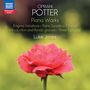 "Cipriani Potter Piano Works. Enigma Variations, Piano Sonata in E minor. Roseblüte vor verschwommenem Hintergrund.", CD