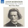 "ANTON RUBINSTEIN Piano Sonatas Nos. 3 and 4. Han Chen, Piano." Schwarz-weiß Porträt eines Mannes mit vollem Haar., CD