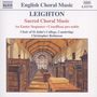 Kenneth Leighton (1929-1988): Geistliche Chorwerke, CD
