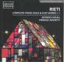 Vittorio Rieti (1898-1994): Klavierwerke & Werke für 2 Klaviere Vol.1, CD