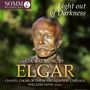"SOMM RECORDINGS", "Light out of Darkness", "CHORAL MUSIC BY ELGAR", "CHAPEL CHOIR", "WILLIAM VANN". Bronzekopfstatue.
