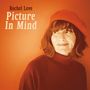 Text: "Rachel Love - Picture In Mind." Eine Frau mit rotem Barett lächelt und schaut zur Seite, vor einem orangefarbenen Hintergrund. , CD