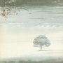 "G E N E S I S" und "WIND & WUTHERING" stehen über einem Baum in nebliger, grauer Landschaft., 3 LPs