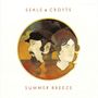 "SEALS & CROFTS", "SUMMER BREEZE", Illustration von zwei Männern im Profil, umgeben von Wolken und Naturfarben., 2 LPs