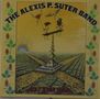 "The Alexis P. Suter Band", "Just Stay High". Unten eine Landschaft mit aufgehender Sonne, zentrale Struktur mit schwebenden Symbolen., CD