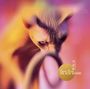 "Demon Slayer, The Blue Herons" in stilisierter Schrift über einem goldenen Kreis, verschwommene Katze im Hintergrund in Rosa- und Gelbtönen., CD
