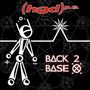 „(həd) p.e.“, „BACK 2 BASE“. Illustration: Strichfigur, Symbolik, geometrische Formen auf dunklem Hintergrund., LP
