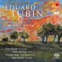 "Eduard Tubin Chamber Music. Triin Ruubel Violin, Xandi van Dijk Viola, Theodor Sink Violoncello, Kärt Ruubel Piano. 

Illustration: Landschaft mit buntem Himmel.", Super Audio CD