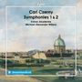 "Carl Czerny Symphonies 1 & 2, Kölner Akademie, Michael Alexander Willens." Malerei einer Stadtansicht., CD