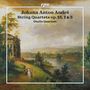 „Johann Anton André, String Quartets op. 15, 1 & 3, Oxalis Quartett.“ Eine malerische Landschaft mit Fluss.