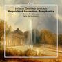 "Johann Gottlieb Janitsch: Harpsichord Concertos · Symphonies. Marcin Świątkiewicz, Arte dei Suonatori."  
Barocke Gartenanlage mit Brunnen.