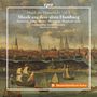 Titel: Musik der Hansestädte Vol. 4, Musik aus dem alten Hamburg. Schiffe auf Wasser vor historischer Hamburger Skyline., CD