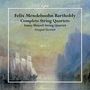 Text: "Felix Mendelssohn Bartholdy Complete String Quartets Fanny Hensel: String Quartet Minguet Quartett." Eine stimmungsvolle Hafenszene., 4 CDs