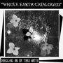 "Whole Earth Cataloged", "Dragging an Ox Thru Water". Schwarz-weiße Collage mit Blumen und einer Person., LP