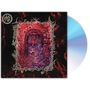 Verzierter Schriftzug umringt ein detailliertes, mystisches Gemälde eines Totenkopfes in rötlich-dunklem Farbschema. CD sichtbar., CD