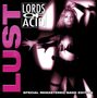 "LUST", "LORDS OF ACID", "SPECIAL REMASTERED BAND EDITION"; Frau tanzt in aufreizender Pose, schwarz-pinkes Design., 2 LPs
