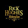 Text: "RICK HUGHES Redemption." Goldene Schrift auf schwarzem Hintergrund, verziert mit dekorativen Elementen., CD
