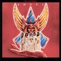 „HELLUVA BAND“, „ANGEL“. Fünf Personen in Weiß auf einer Hand, im Hintergrund ein Engel mit goldenen Flügeln., LP