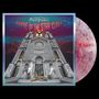 Text: "Rhyme of the Star Clock". Eine gotische Kathedrale mit einem Tiger, Schachfiguren davor, roter Himmel., LP