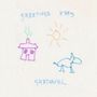 Text: "GREETINGS FROM GARTNAVEL". Illustration: Ein einfaches Haus, Sonne und ein Tier. Verspielte Zeichnung., LP