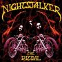 Oben „NIGHTSTALKER“ in Gelb. Unten „THE RITUAL“. Zwei Motorräder und Männergesichter vor abstraktem Muster., LP
