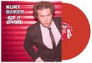 Text: "Kurt Baker - Got It Covered". Eine Person in Anzug vor einem roten Hintergrund mit einer roten Vinyl-Schallplatte., LP