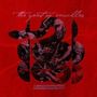 "The spirit of rebellion" und "Flock on strike edition" auf rotem Hintergrund, Illustration mit Schlangenmotiv., LP
