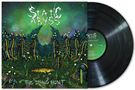 Das Vinyl-Cover zeigt den Text "STATIC ABYSS" und "THE DYING HUNT" in weißer, verzerrter Schrift vor einer mystischen Landschaft., LP