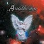 "Anathema" und "Eternity" in stilvollen Buchstaben. Ein Engelstatue schwebt vor einem bunten Weltraum-Hintergrund., LP