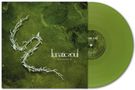 „lunatic soul, transition II“ in Weiß auf grünem Hintergrund. Eine grüne Vinyl-Schallplatte liegt daneben., LP