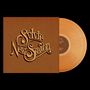 Text: "Sylvie New Season". Plattencover in Braun mit stilisierter Schrift und orangefarbene Vinyl-Schallplatte., LP