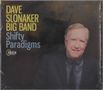 Cover mit den Worten: "DAVE SLONAKER BIG BAND Shifty Paradigms". Ein lächelnder Mann in Anzug und Krawatte. Logo von Origin Records., CD